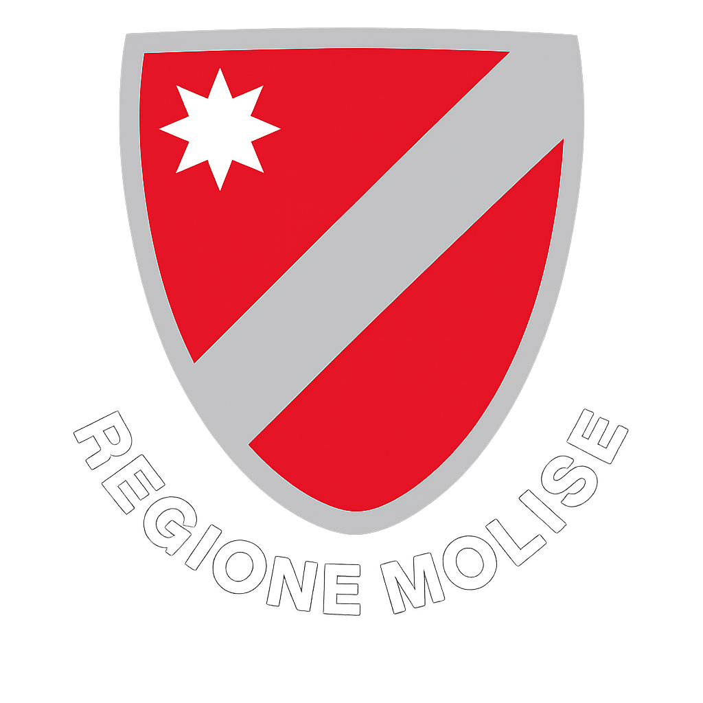 Logo Regione Molise con stemma rosso e scritta Regione Molise